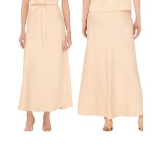 Parker The Sasha Pull-On Maxi Skirt,‎ Drawstring, Silky/Satin, CreamColor, XXS